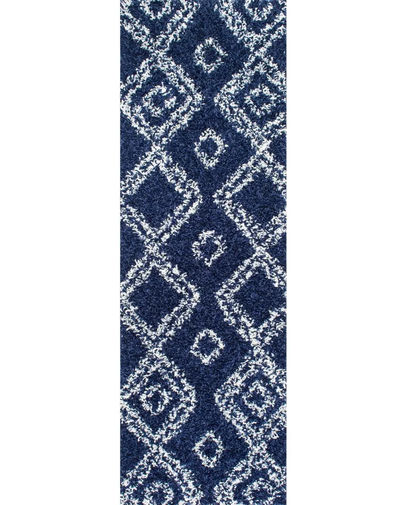 nuLoom Iola OZSG18C Blue 5'3" x 7'6" Area Rug