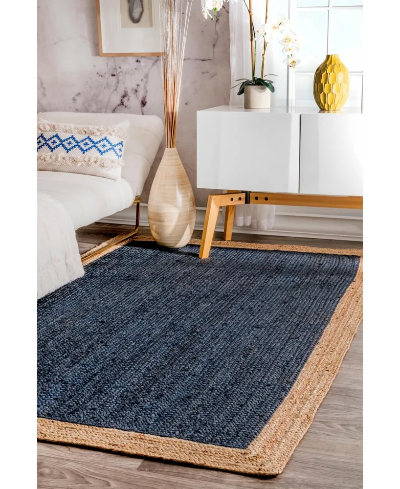 nuLoom Eleonora TAJT09B Blue 2'6" x 8' Runner Rug