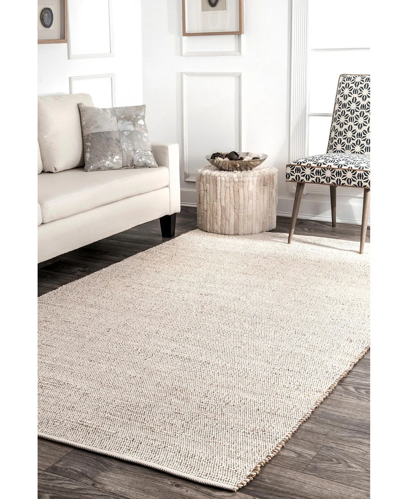 nuLoom Elfriede HMMT01A Neutral 5' x 8' Area Rug