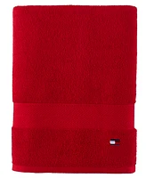 Tommy Hilfiger Modern American Solid Cotton Bath Towel, 30" x 54"