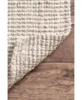 nuLoom Ashli CLWA01B Ivory 3' x 5' Area Rug