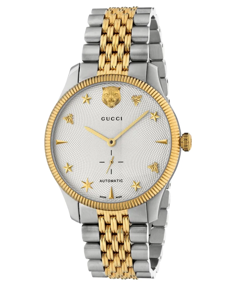 Gucci Unisex Swiss G-Timeless Two-Tone Pvd Stainless Steel Bracelet Watch 40mm - Two