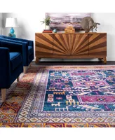 nuLoom Marisela RZBD48A Navy 5' x 7'5" Area Rug