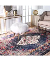 nuLoom Veronica KKCB26B Navy 3' x 5' Area Rug