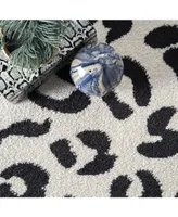 nuLoom Leopard RZBD61C Onyx 3' x 5' Area Rug