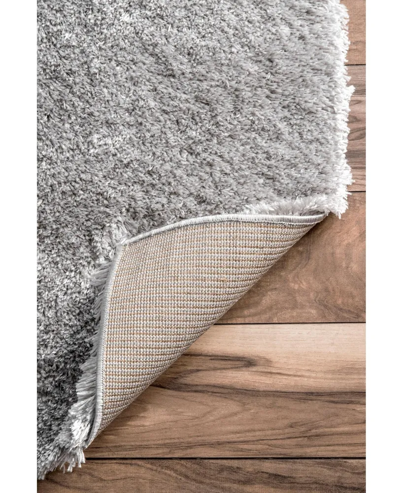 nuLoom Gynel OZAS01B Silver 4' x 6' Area Rug