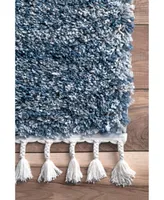 nuLoom Brooke KKEL04C Blue 5'3" x 7'7" Area Rug