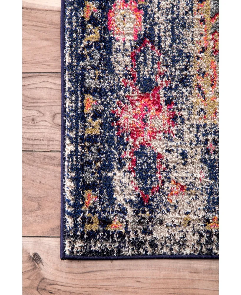 nuLoom Veronica KKCB26B Navy 4' x 6' Area Rug