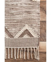 nuLoom Savannah SPMO01B Beige 3' x 5' Area Rug