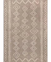 nuLoom Serna OWDN23D Tan 6'3" x 9' Outdoor Area Rug