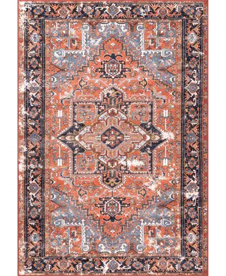 nuLoom Sherita DISA05A Rust 6'7" x 8'2" Area Rug