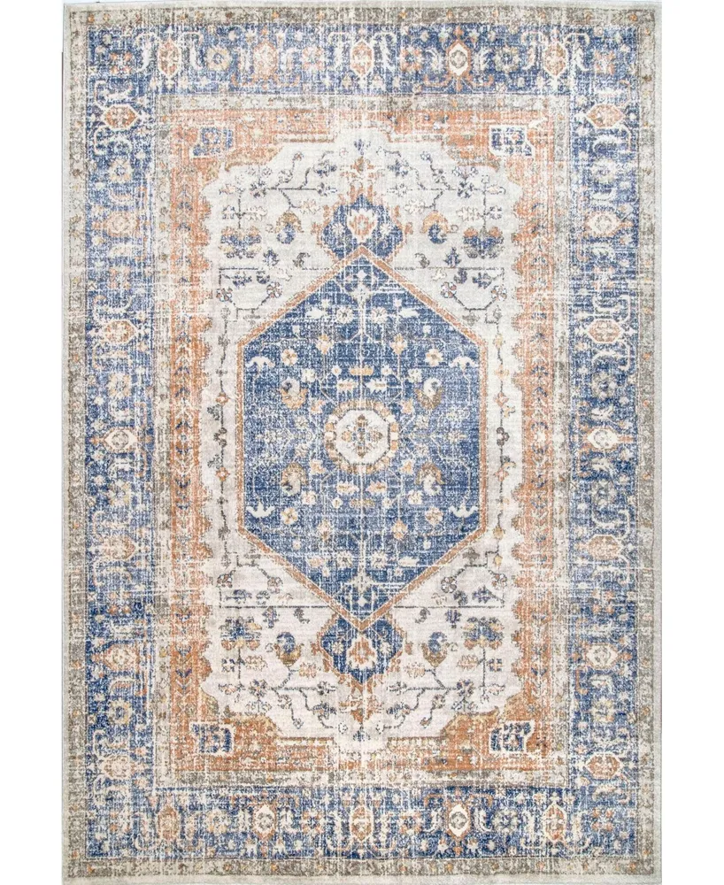 nuLoom Jacquie RZAB07B Blue 8' x 11' Area Rug