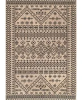 nuLoom Kandace OWDN24C Brown 7'6" x 10'9" Outdoor Area Rug