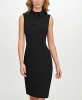 Calvin Klein Petite Bow-Neck Sheath Dress