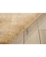 Nourison Home Silken Allure SLK12 Sand 5'6" x 8' Area Rug