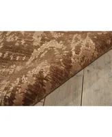 Nourison Home Silken Allure SLK17 Chocolate 5'6" x 8' Area Rug