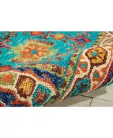 Nourison Home Vivid VIV09 Teal 4' x 6' Area Rug