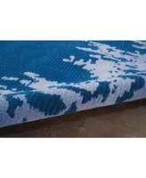 Nourison Home Symmetry SMM02 Navy 3'9" x 5'9" Area Rug