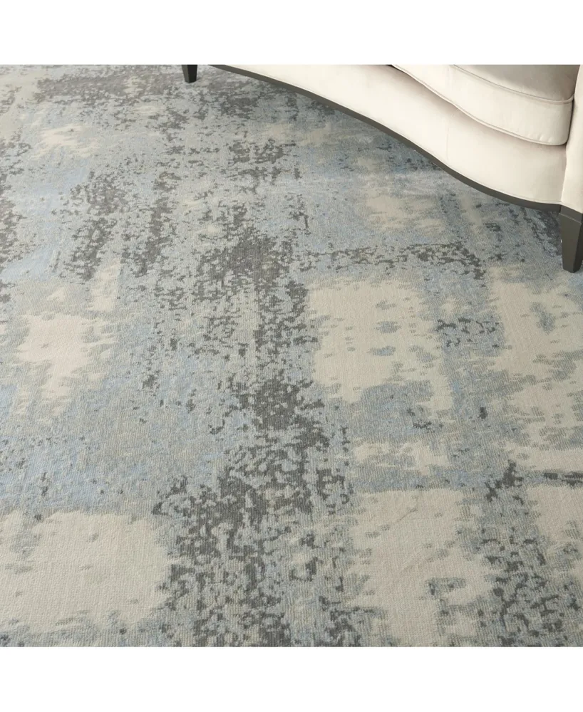 Nourison Home Etchings ETC02 Gray and Mist 8' x 10' Area Rug