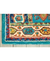 Nourison Home Vivid VIV09 Teal 5' x 7'6" Area Rug