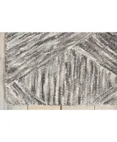 Nourison Home Interlock LNK01 Charcoal 3'9" x 5'9" Area Rug