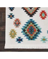 Nourison Home Navajo Nav07 White Rug