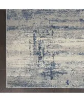 Nourison Home Rustic Textures Rus10 Ivory Blue Rug