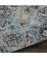 Nourison Home Ankara Global Anr14 Teal Multi Rug