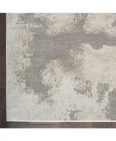 Nourison Home Etchings ETC03 Gray 4' x 6' Area Rug
