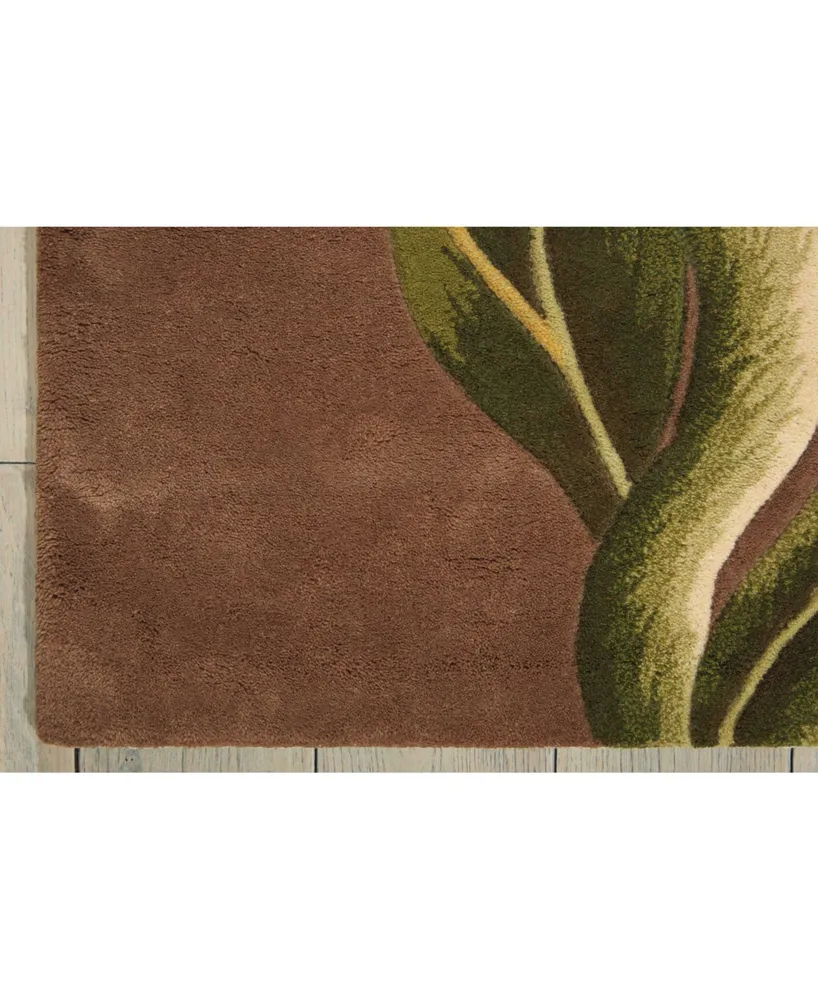 Nourison Home Tropics TS02 Brown 7'6" x 9'6" Area Rug