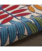 Nourison Home Aloha ALH18 Multi 2'3" x 10' Runner Rug