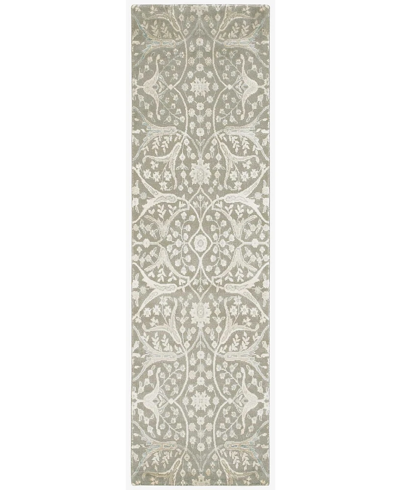 Nourison Home Luminance LUM08 Gray 2'3" x 8' Runner Rug