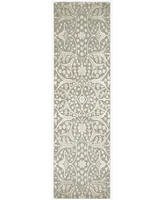 Nourison Home Luminance LUM08 Gray 2'3" x 8' Runner Rug