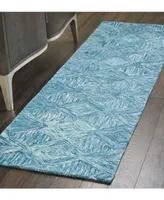 Nourison Home Interlock LNK01 Aquamarine 2'3" x 7'6" Runner Rug