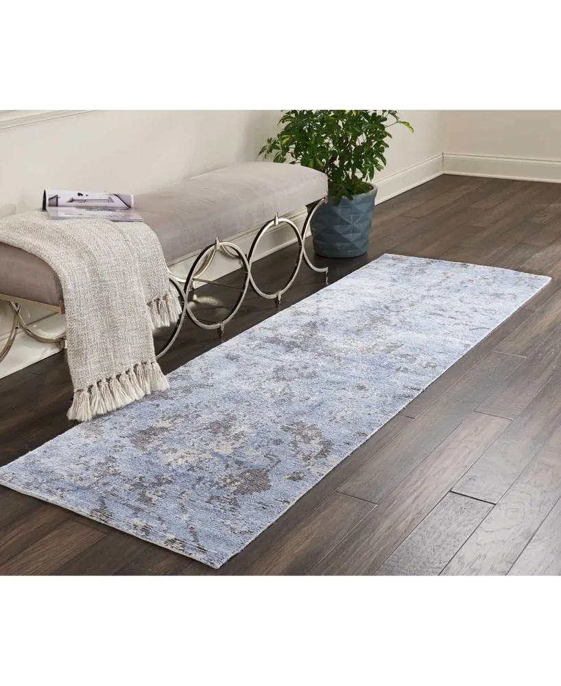 Nourison Home Lucent LCN01 Mist 2'3" x 8' Runner Rug