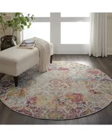 Nourison Home Ankara Global ANR06 Ivory 4' Round Rug