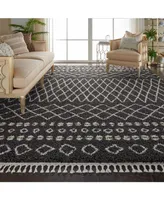 Closeout! Nourison Home Moroccan Shag MRS02 Charcoal 7'10" x 10'6" Area Rug