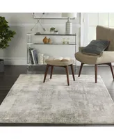 Nourison Home Etchings ETC02 Gray and Mist 5'3" x 7'3" Area Rug