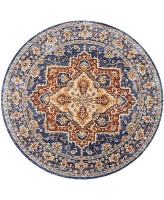 Nourison Home Lagos LAG01 Blue 5' Round Rug