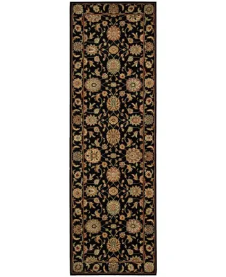 Nourison Home Living Treasures LI05 Black 2'6" x 8' Runner Rug