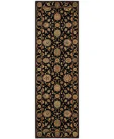 Nourison Home Living Treasures LI05 Black 2'6" x 8' Runner Rug