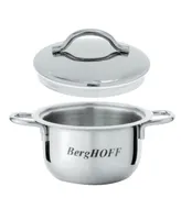 BergHoff Set of 2 18/10 Stainless Steel Covered Mini Pots