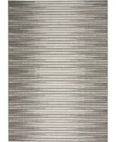 Nourison Home Key Largo KLG01 Silver 4' x 6' Outdoor Area Rug