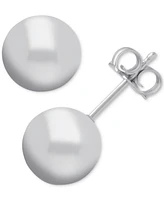 And Now This Ball Stud Silver Plate Earrings