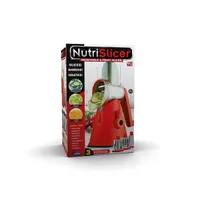 NutriSlicer 3-in-1 Spinning/Rotating Mandoline and Countertop Food Slicer and Grater