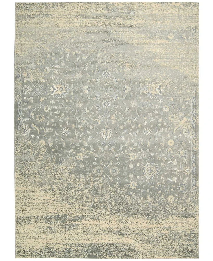 Nourison Home Luminance LUM10 Silver 3'5" x 5'5" Area Rug