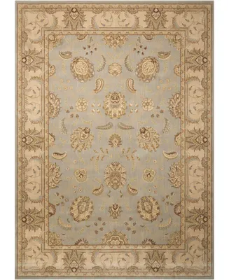 Nourison Home Persian Empire PE22 Aqua 5'3" x 7'5" Area Rug