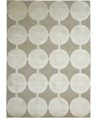 Nourison Home Luminance LUM02 Silver 3'5" x 5'5" Area Rug