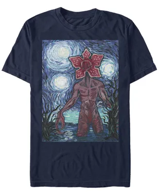 Stranger Things Men's Demogorgon Starry Night Style Poster Short Sleeve T-Shirt