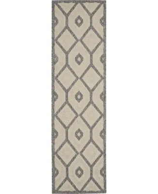 Nourison Home Cozumel CZM02 Cream 2'2" x 7'6" Runner Rug